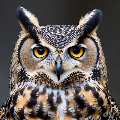 Great Horned Owl close-up