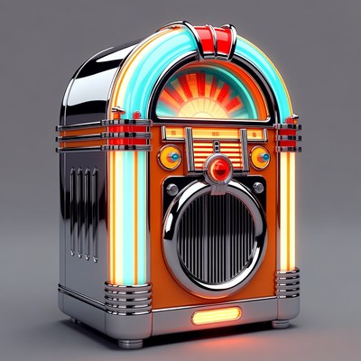 Retro Neon Jukebox