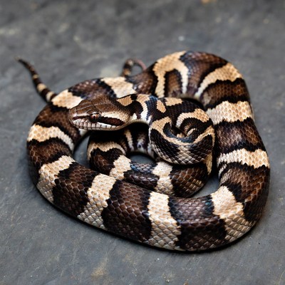 Coiled Honduran Milk Snake
