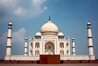 Taj Mahal under blue sky