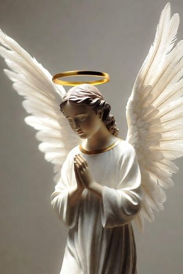 Praying Angel Statue with Wings