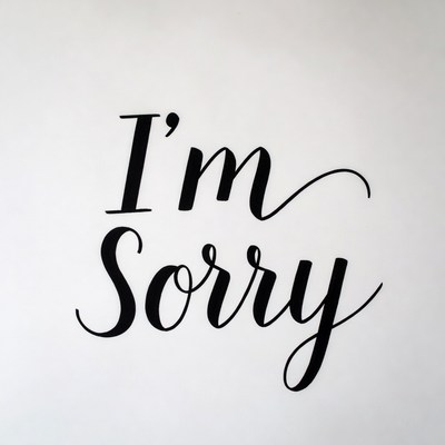 I'm Sorry Text