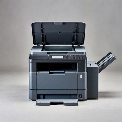 Open Multifunction Printer Rear View
