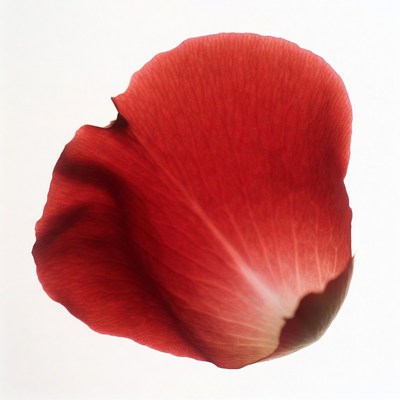 Red Rose Petal Isolated