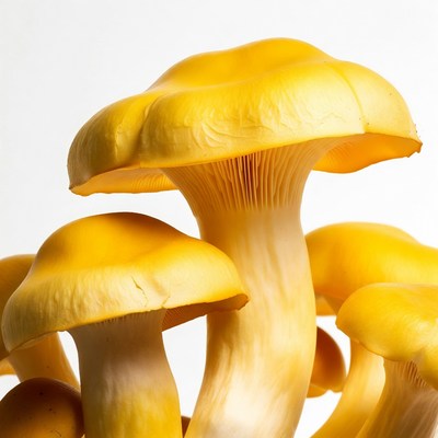 Cluster of Yellow Chanterelle Mushrooms