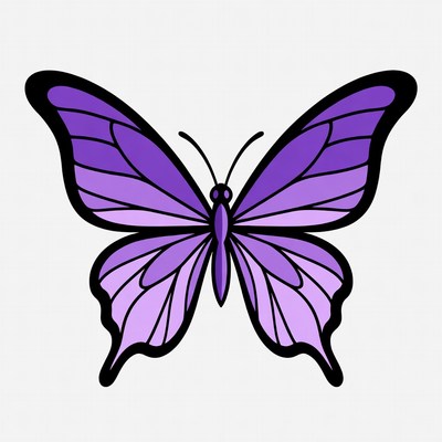 Purple Butterfly Clipart