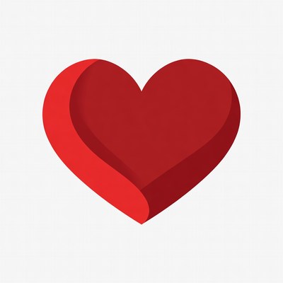 Red 3D Heart Icon