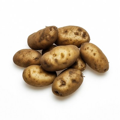 Pile of fresh potatoes