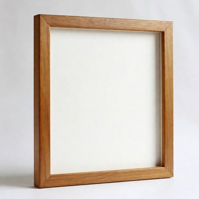 Wooden Picture Frame with White Mat