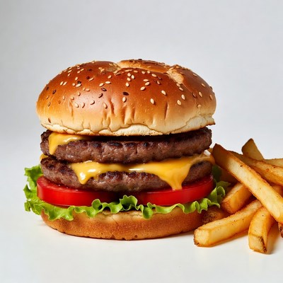 Double Cheeseburger with Fries