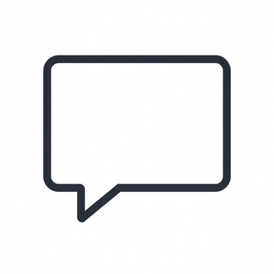 Empty Speech Bubble Icon