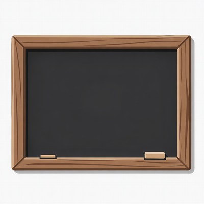 Empty wooden blackboard illustration