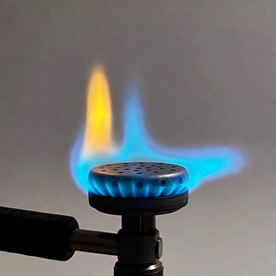 Blue Bunsen Burner Flame