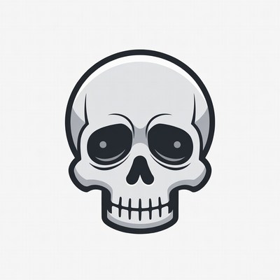 Cartoon Skull Illustration