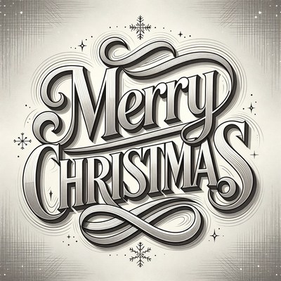 Merry Christmas Elegant Script