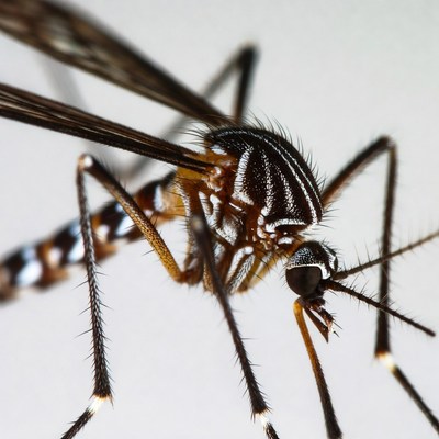 Closeup of crane fly