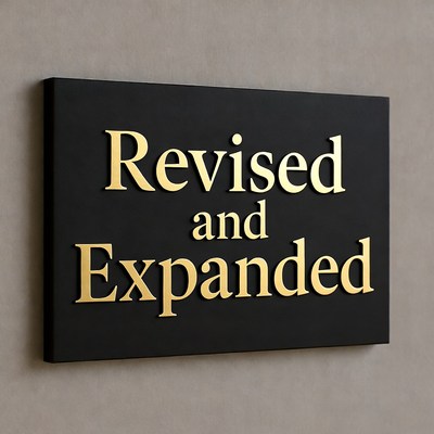 Revised and Expanded Gold Sign