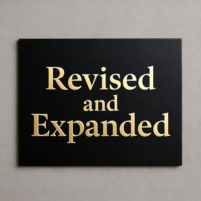 Revised and Expanded Black Plaque