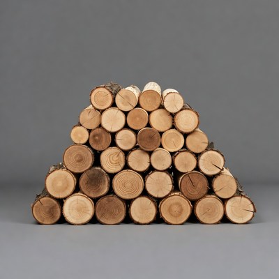 Stack of Firewood Logs