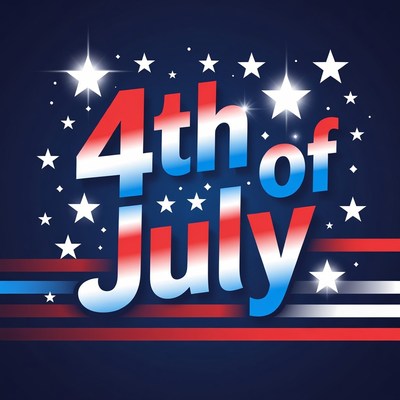 4th of July Patriotic Text