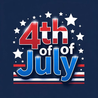 4th of July Patriotic Text