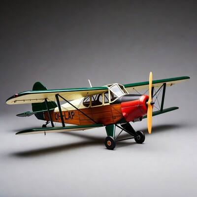 Wooden biplane model OH-LAP