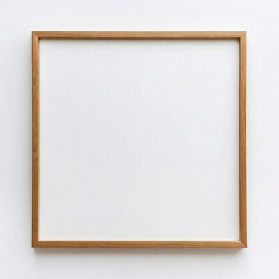 Oak Wood Frame with White Mat