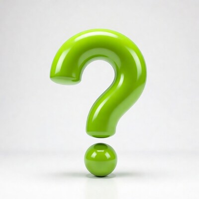Shiny Green Question Mark