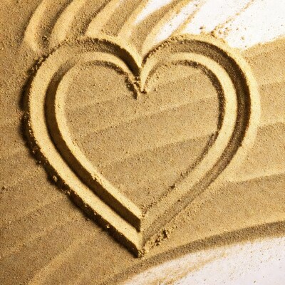 Heart Shape in Sand