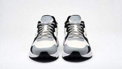 White Black Grey Nike Sneakers Pair