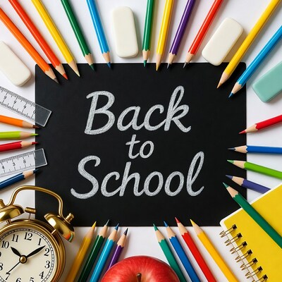 Back to School Supplies on Blackboard