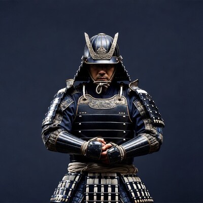 Samurai warrior in armor