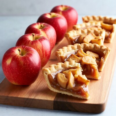 Red Apples and Apple Pie Slices