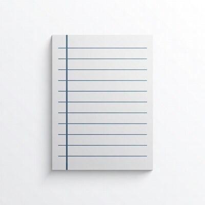 Blank Lined Notebook Paper