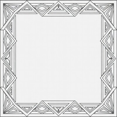 Geometric Art Deco Border Frame