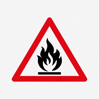 Flammable Hazard Warning Sign
