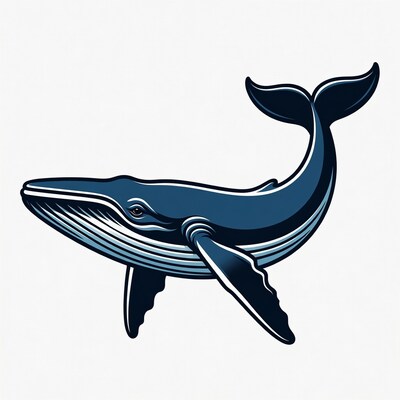 Blue whale illustration