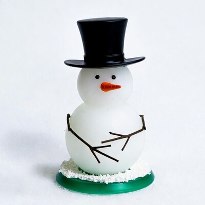 Snowman with top hat
