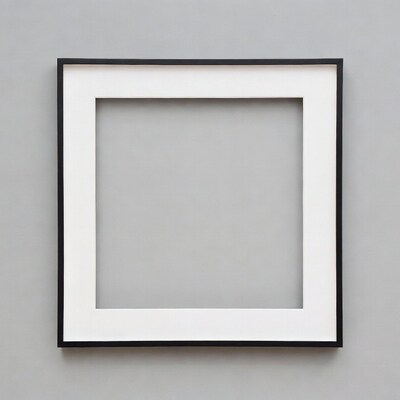 Empty Black Picture Frame