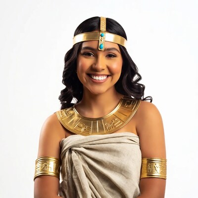 Woman in Egyptian Cleopatra costume