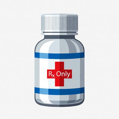 Rx Only Prescription Bottle Illustration