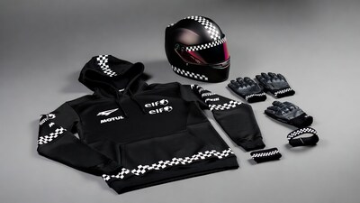 Motul Elf Racing Helmet Hoodie Gloves Set