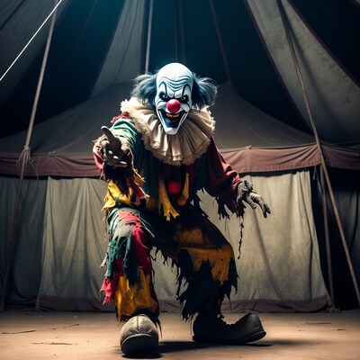 Creepy Clown in Tent
