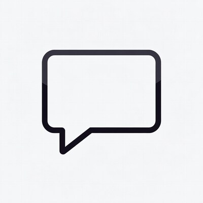 Empty speech bubble icon