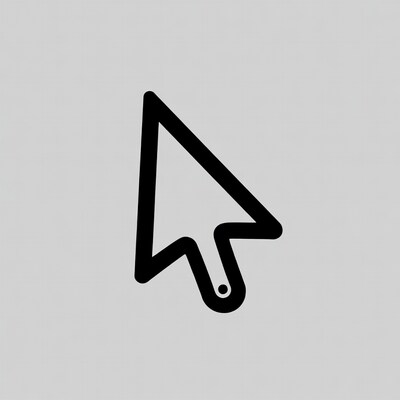 Black Mouse Pointer Icon