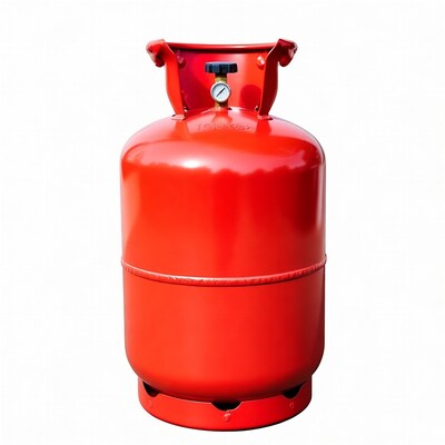 Red LPG gas cylinder