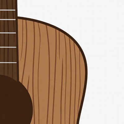 Acoustic Guitar Illustration