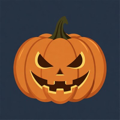 Jack-o'-lantern pumpkin illustration