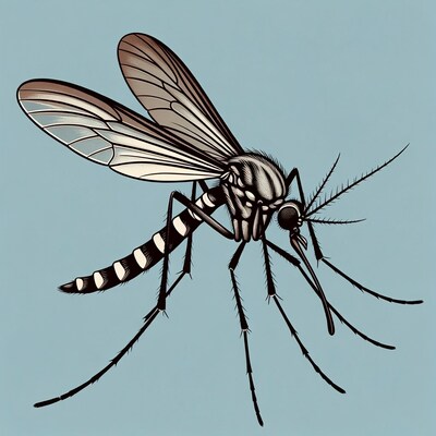Detailed Mosquito Illustration