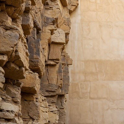 Ancient sandstone wall texture